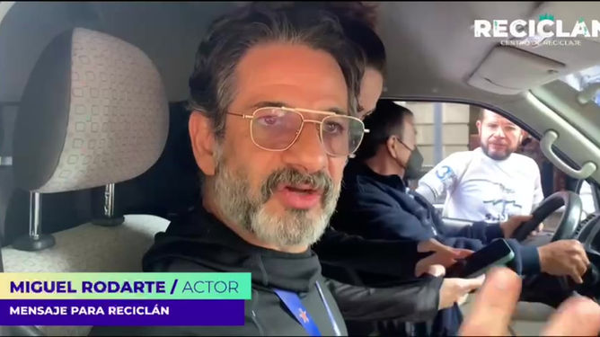 Miguel Rodarte con Reciclán